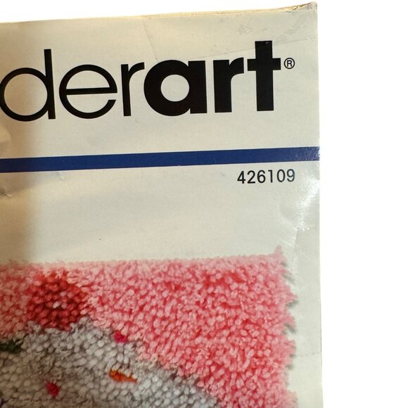 Wonderart Shaggy Latch Hook Rug Kit 12x12 cupcake pillow wall hanging decor 4261 - Picture 3 of 8